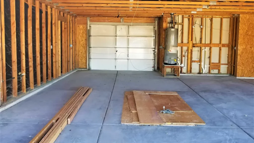 A garage in the process of being renovated in Ballito or Umhlali, KZN